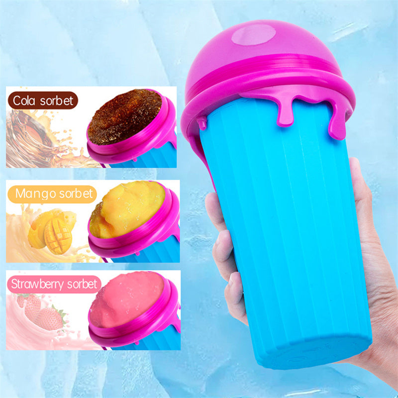 Gizmend 500ml Large Capacity Slushy Cup – Quick-Freeze Magic Smoothie & Ice Cream Maker
