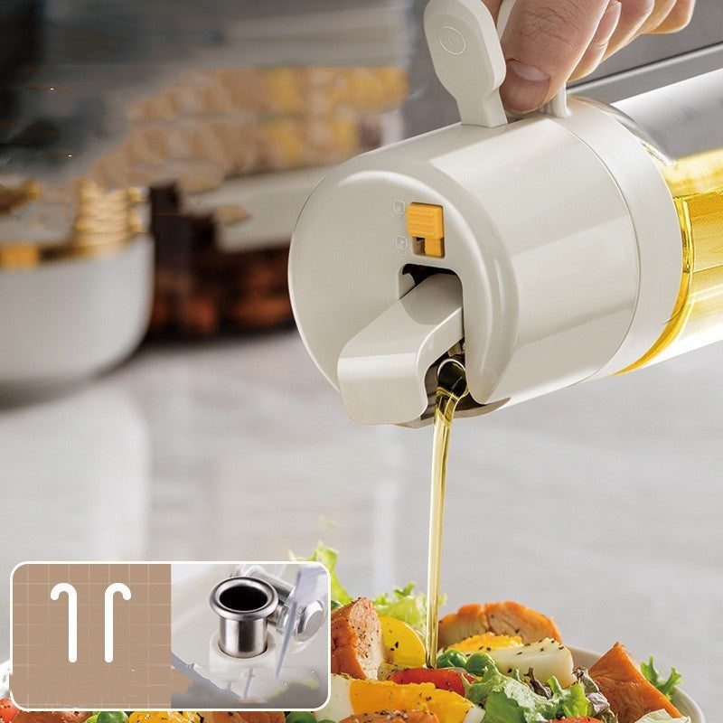 Gizmend 2-in-1 Oil Sprayer Bottle – Automatic Pour & Spray Dispenser for Cooking, BBQ & Baking