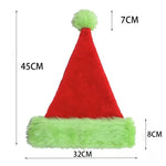Gizmend Plush Santa Hat – Velvet Christmas Hat with Thick Plush Lining for Holiday Parties