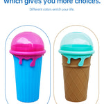 Gizmend 500ml Large Capacity Slushy Cup – Quick-Freeze Magic Smoothie & Ice Cream Maker